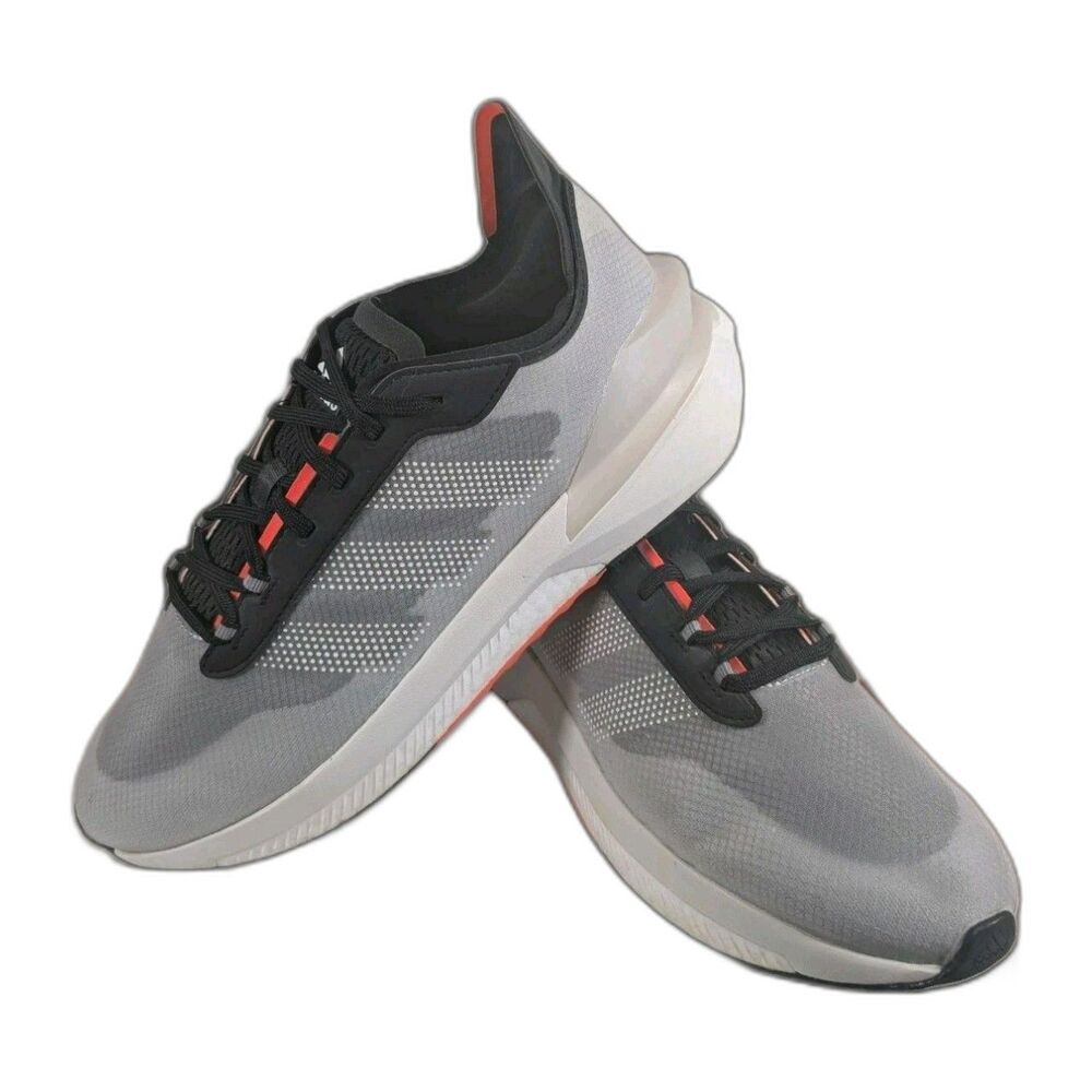 adidas Avryn HP5969 Running Shoes Mens 11.5 Grey Black Solar Red Boost Bounce